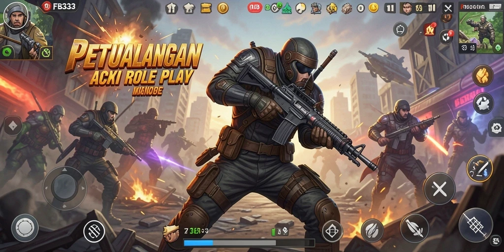 Tampilan aksi seru dari gameplay FB333 yang memikat pemain.