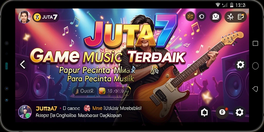 Screenshot gameplay <strong>JUTA7</strong> yang menampilkan keseruan permainan musik.